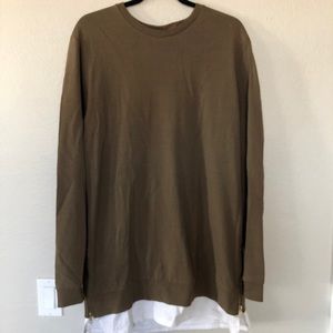 Asos Layered Sweatshirt with Side-Zips